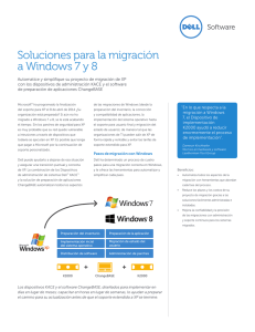 Soluciones para la migración a Windows 7 y 8