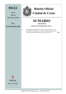 sumario - Ciudad Autónoma de Ceuta