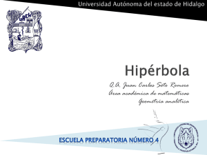Hipérbola - Universidad Autónoma del Estado de Hidalgo