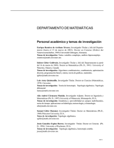 departamento de matem&aacute;ticas