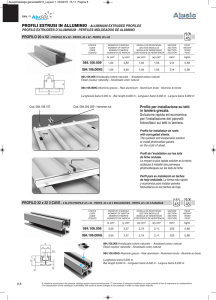 Profilo per installazione su tetti in lamiera grecata