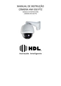 manual de instrução câmera hm-550 ptz