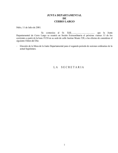 Actas 2001 - Junta Departamental de Cerro Largo