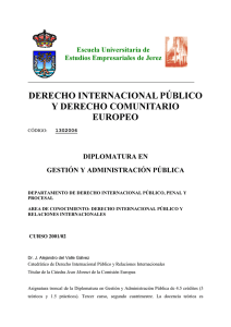 derecho internacional público y derecho comunitario europeo