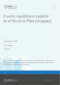 El exilio republicano español en el Río de la Plata (Uruguay)