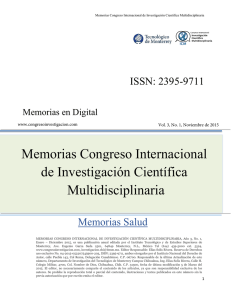 Memorias Congreso Internacional de Investigación Científica