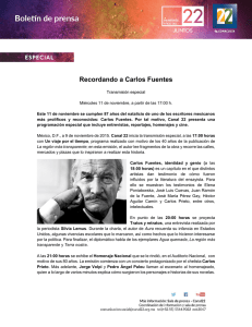 Recordando a Carlos Fuentes - Sala de Prensa