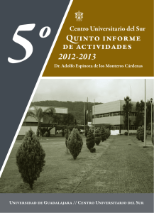 2012-2013 - Centro Universitario del Sur