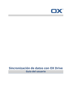 Sincronización de datos con OX Drive - Open