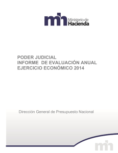 poder judicial informe de evaluación anual ejercicio económico 2014