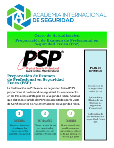 Preparación de Examen de Profesional en Seguridad Física (PSP