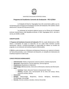 PEC-G/2014 - Secretaría de Relaciones Exteriores de Honduras