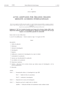 Reglamento no 107 de la Comisión Económica para Europa de las