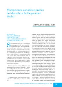 Migraciones constitucionales del derecho a la Seguridad Social