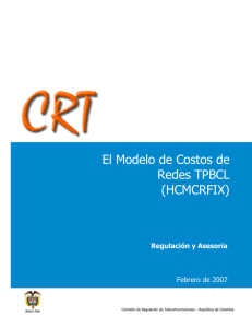 El Modelo de Costos de Redes TPBCL (HCMCRFIX)