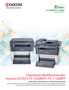 Especificaciones - KYOCERA Document Solutions