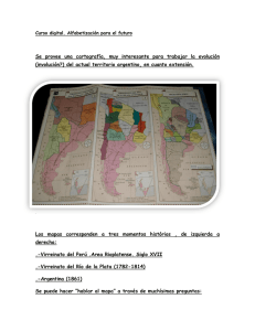 evolución territorio Argentino.Mapa