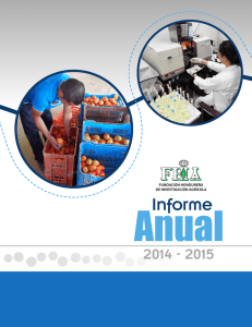 Informe Anual 2014-2015 - Fundación Hondureña de Investigación