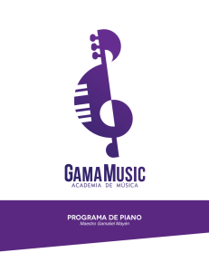 Programa de PIANO - GamaMusic / Academia