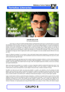 Kader Abdolah "El reflejo de las palabras"
