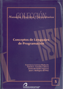 Conceptos de lenguajes de programación.
