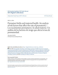 Premature births and maternal health: An analysis of risk factors that