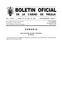 boletin oficial - Ciudad Autónoma de Melilla