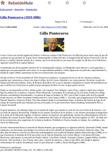 Gillo Pontecorvo - Papeles de Sociedad.info