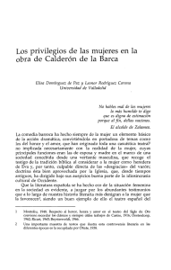 pdf Los privilegios de las mujeres en la obra de Calderón de la