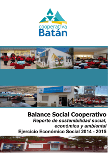 BALANCE SOCIAL período 2014-2015