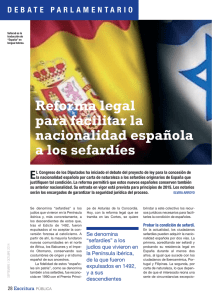 La reforma legal para facilitar la nacionalidad española a los sefardíes