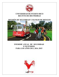 Informe Anual 2015 - Universidad de Puerto Rico, Recinto de Río