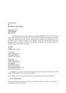 AJUNTAMENT DE BONREPÒS I MIRAMBELL Ajuntament en Ple
