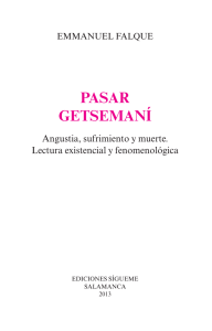 pasar getsemaní - Ediciones Sígueme