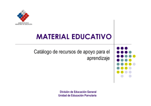 Catálogo de recursos de apoyo para el aprendizaje