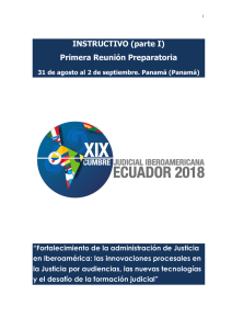 INSTRUCTIVO (parte I) - Cumbre Judicial Iberoamericana