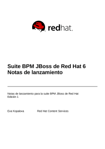 Suite BPM JBoss de Red Hat 6 Notas de lanzamiento