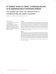 El `símbolo` frente a la `forma`: la influencia del arte en la arquitectura