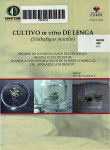CULTIVO in vitro DE LENGA - Biblioteca