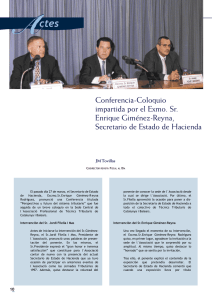 Conferencia-Coloquio impartida por el Exmo. Sr. Enrique Giménez