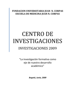 centro de investigaciones - Fundación Universitaria Juan N. Corpas
