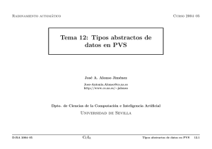 Tipos abstractos de datos en PVS