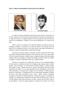 Abel y Galois los matemáticos más jóvenes de la historia - IES Al