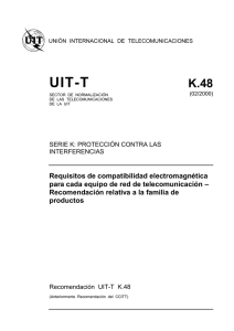UIT-T Rec. K.48 (02/2000)