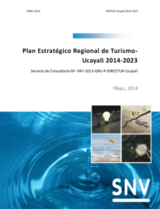 Plan Estratégico Regional de Turismo- Ucayali 2014-2023