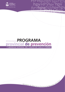 informelisto hpv - Ministerio de Salud y Desarrollo Social del Neuquén