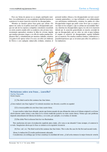 Variaciones sobre una frase... &iquest;sencilla?