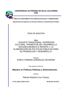 juguete tradicional, expresion cultural, promotor del desarrollo