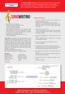 PDF SongWriting.indd - Centro Colombo Americano