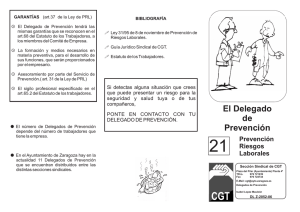 El Delegado de Prevención - CGT ayuntamiento de Zaragoza